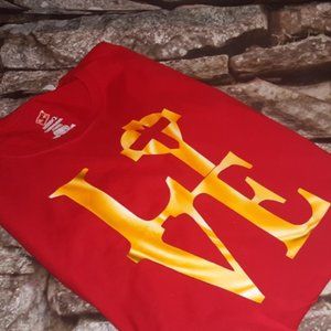 Love Cross Letters, Plus Size womens tshirt